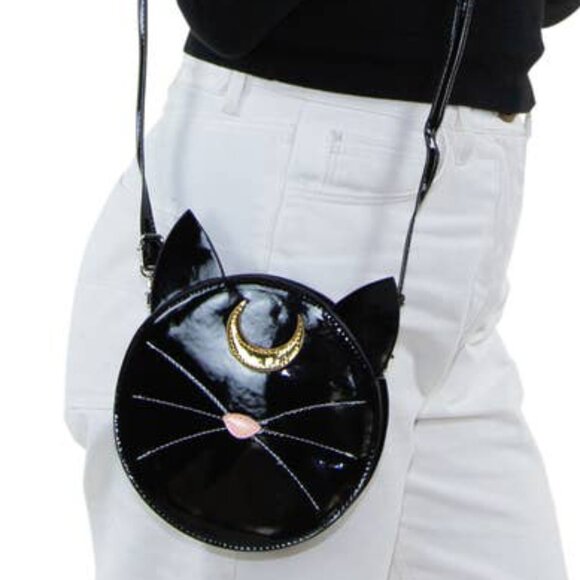 SPOOKYVILLE CRITTERS Mystical Luna Cat Face Crossbody Bag - Picture 6 of 6